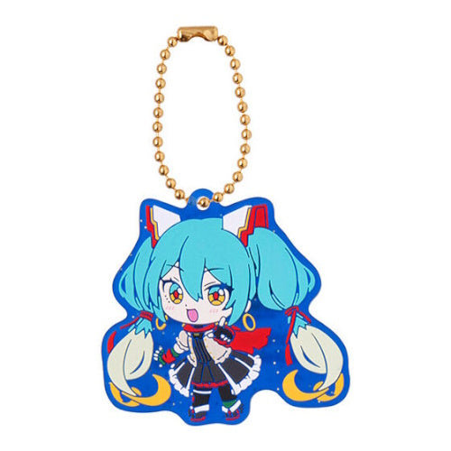 Gundam x Miku Anniversary Special Project Rubber Mascto Bandai Key Chain