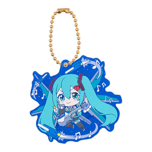 Gundam x Miku Anniversary Special Project Rubber Mascto Bandai Key Chain