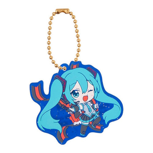 Gundam x Miku Anniversary Special Project Rubber Mascto Bandai Key Chain