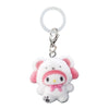 Sanrio Characters Flocked Fluffy Snow Polar Bear Dangler Mascot Bandai 1-Inch Key Chain