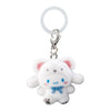 Sanrio Characters Flocked Fluffy Snow Polar Bear Dangler Mascot Bandai 1-Inch Key Chain