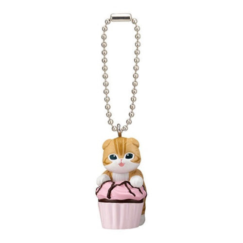 Mofusand Cupcake Cat Mascot Series Bandai 2-Inch Key Chain
