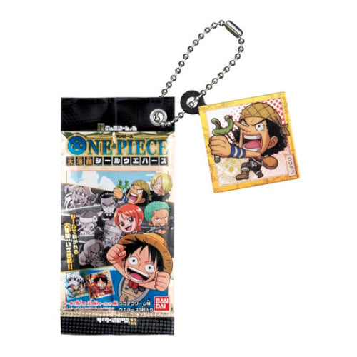 Niformation One Piece Great Pirate Sticker Wafer Charm Series Bandai 1-Inch Key Chain