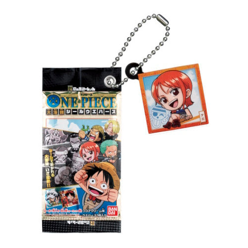 Niformation One Piece Great Pirate Sticker Wafer Charm Series Bandai 1-Inch Key Chain