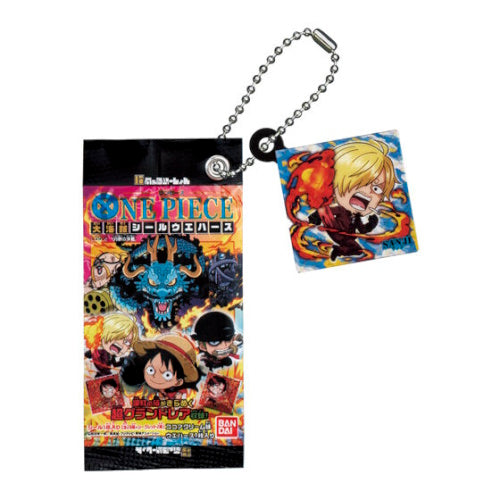 Niformation One Piece Great Pirate Sticker Wafer Charm Series Bandai 1-Inch Key Chain