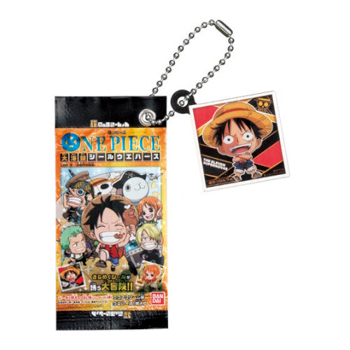 Niformation One Piece Great Pirate Sticker Wafer Charm Series Bandai 1-Inch Key Chain