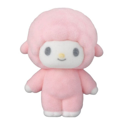 Sanrio My Melody And Kuromi Nexflix Flocky Figure Series Bandai 1.5-Inch Mini-Figure