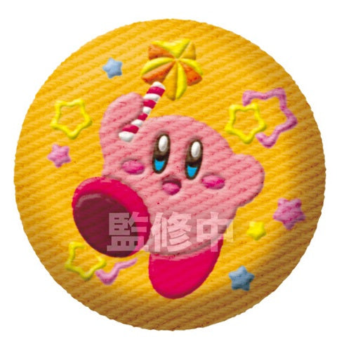 Kirby Dream Land Embroidered Style Can Badge Bandai 1.5-Inch Pin