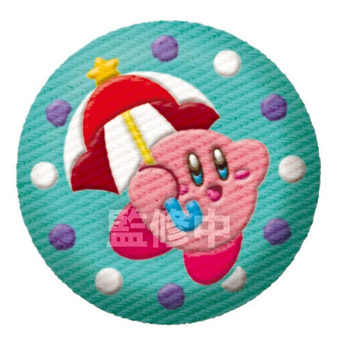 Kirby Dream Land Embroidered Style Can Badge Bandai 1.5-Inch Pin