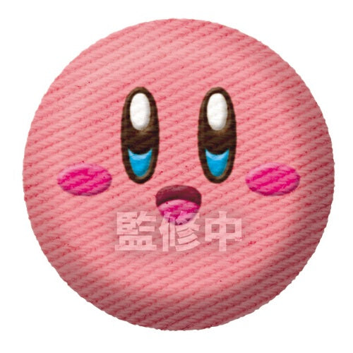 Kirby Dream Land Embroidered Style Can Badge Bandai 1.5-Inch Pin