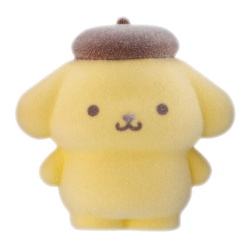 Sanrio Characters Fluffy Flocked Mascot Bandai 1.5-Inch Mini-Figure