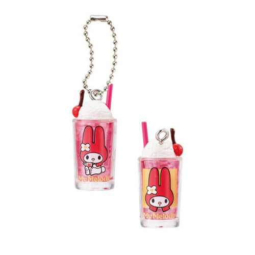 Sanrio Characters Retro Glass Miniature Charm Bandai 1-Inch Key Chain