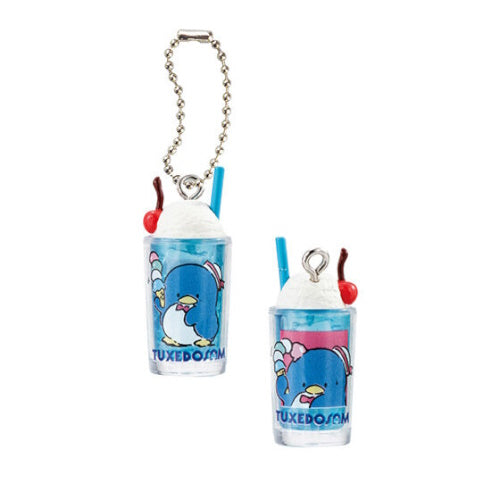 Sanrio Characters Retro Glass Miniature Charm Bandai 1-Inch Key Chain