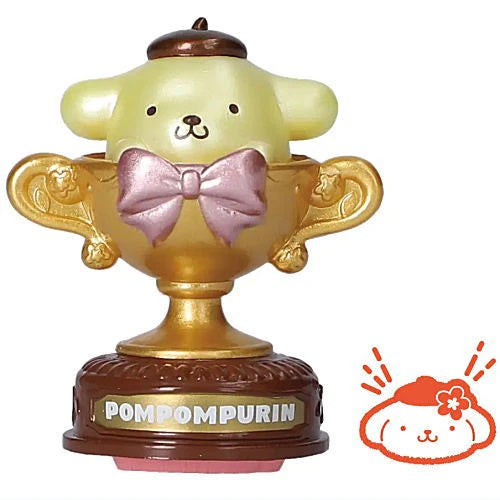 Sanrio Characters Trophy Cup Stamp Benelic 2-Inch Collectible Toy