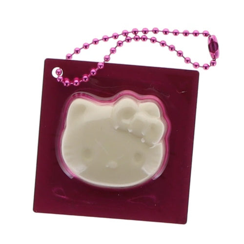 Sanrio Hello Kitty QBB Die Cut Cheese Mascot Series Benelic 2-Inch Key Chain