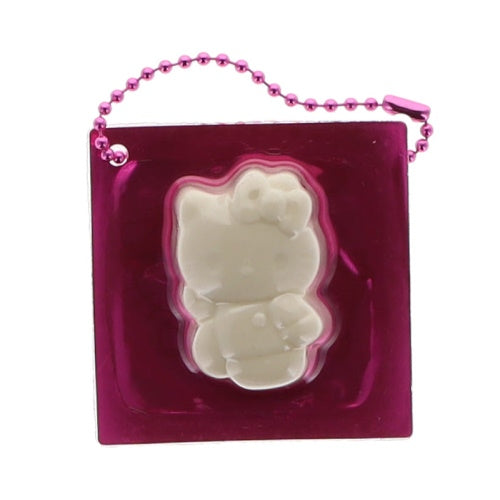 Sanrio Hello Kitty QBB Die Cut Cheese Mascot Series Benelic 2-Inch Key Chain