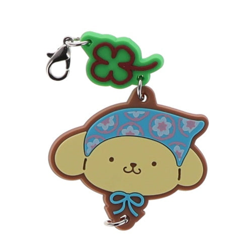 Sanrio Pompompurin Connecting Rubber Mascot Series Vol. 01 Benelic 2-Inch Key Chain