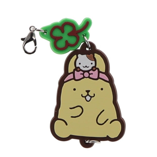 Sanrio Pompompurin Connecting Rubber Mascot Series Vol. 01 Benelic 2-Inch Key Chain