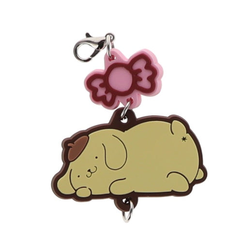 Sanrio Pompompurin Connecting Rubber Mascot Series Vol. 01 Benelic 2-Inch Key Chain