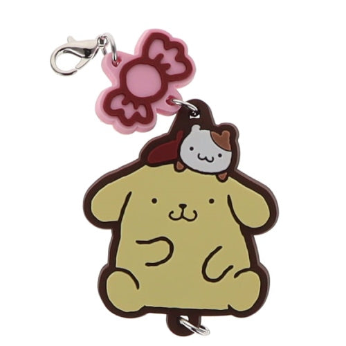 Sanrio Pompompurin Connecting Rubber Mascot Series Vol. 01 Benelic 2-Inch Key Chain