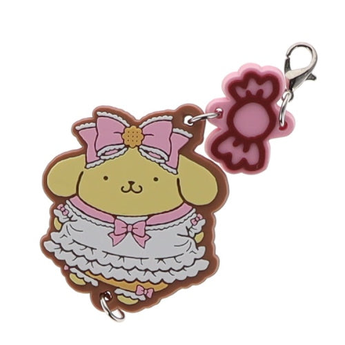 Sanrio Pompompurin Connecting Rubber Mascot Series Vol. 01 Benelic 2-Inch Key Chain