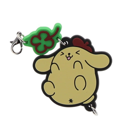 Sanrio Pompompurin Connecting Rubber Mascot Series Vol. 01 Benelic 2-Inch Key Chain