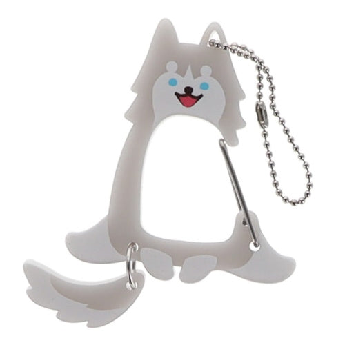 Dog Plastic Carabiner Series Bright Link 2-Inch Key Chain