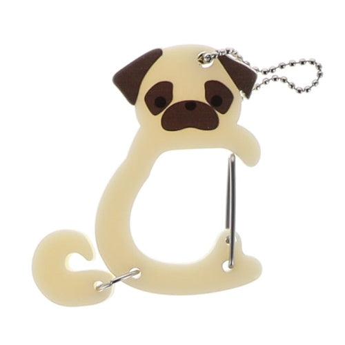 Dog Plastic Carabiner Series Bright Link 2-Inch Key Chain