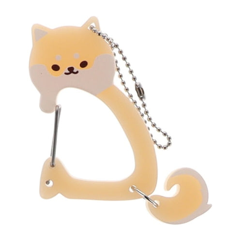 Dog Plastic Carabiner Series Bright Link 2-Inch Key Chain