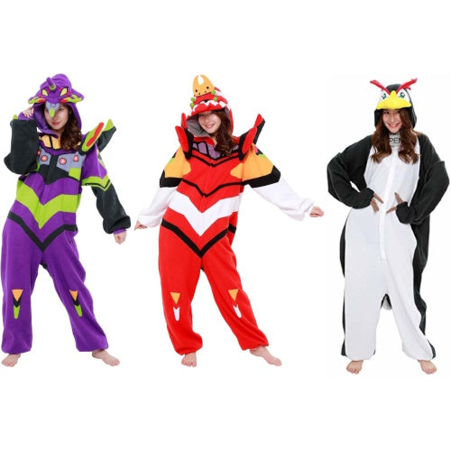 Evangelion Kigurumi Hooded Costume Sazac Adult One Size Fits Most Onesie