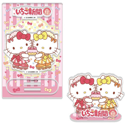 Sanrio Characters Strawberry News 50th Anniversary Acrylic Stand F-Toys 3-Inch Toy