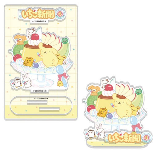 Sanrio Characters Strawberry News 50th Anniversary Acrylic Stand F-Toys 3-Inch Toy