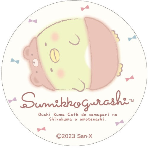 San-x Sumikko Gurashi Ouchi De Kuma Cafe Can Badge Xebec 1.5-Inch Pin