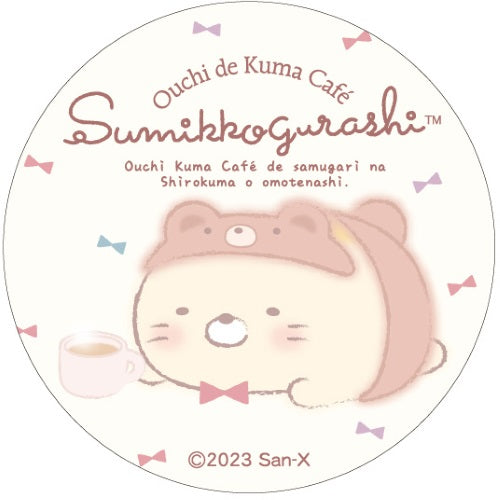 San-x Sumikko Gurashi Ouchi De Kuma Cafe Can Badge Xebec 1.5-Inch Pin