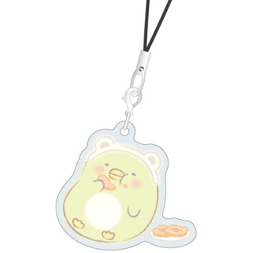 San-x Sumikko Gurashi Ouchi De Kuma Cafe Metal Charm Strap Xebec 1-Inch Key Chain