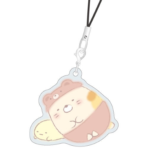 San-x Sumikko Gurashi Ouchi De Kuma Cafe Metal Charm Strap Xebec 1-Inch Key Chain