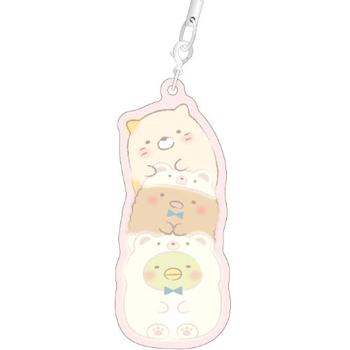 San-x Sumikko Gurashi Ouchi De Kuma Cafe Metal Charm Strap Xebec 1-Inch Key Chain