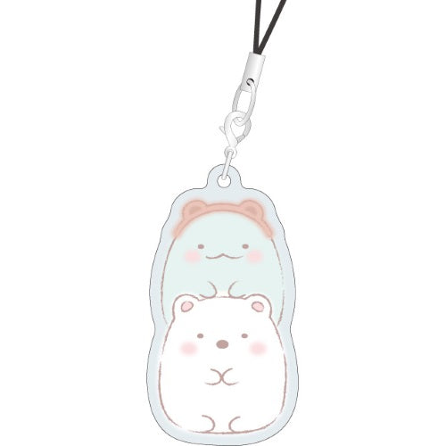 San-x Sumikko Gurashi Ouchi De Kuma Cafe Metal Charm Strap Xebec 1-Inch Key Chain