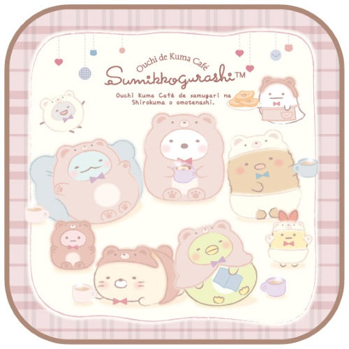 San-x Sumikko Gurashi Ouchi De Kuma Cafe Mini Towel Xebec 3-Inch Collectible Toy