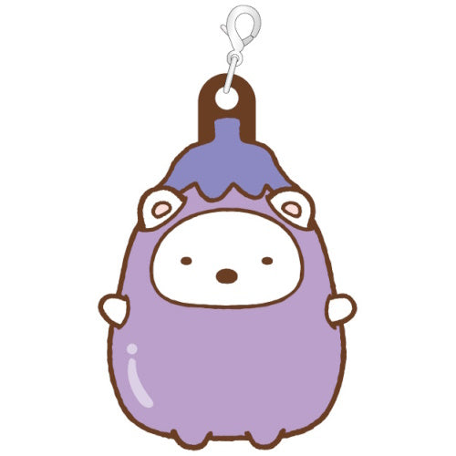 San-x Sumikko Gurashi Tabemono Okoku Rubber Charm Xebec 1.5-Inch Key Chain