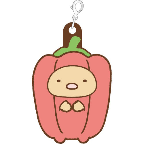 San-x Sumikko Gurashi Tabemono Okoku Rubber Charm Xebec 1.5-Inch Key Chain