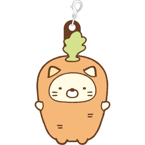 San-x Sumikko Gurashi Tabemono Okoku Rubber Charm Xebec 1.5-Inch Key Chain