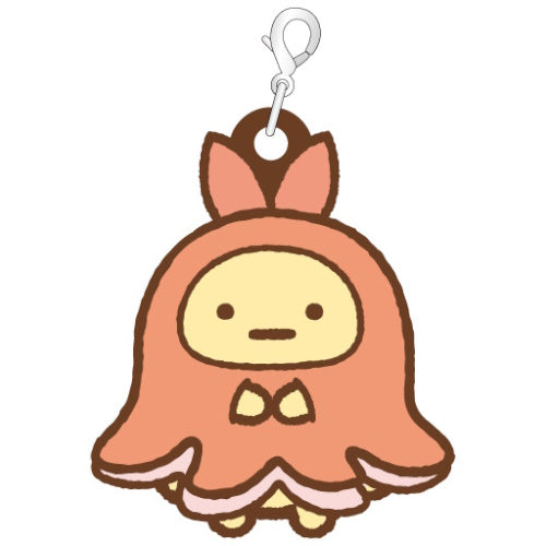 San-x Sumikko Gurashi Tabemono Okoku Rubber Charm Xebec 1.5-Inch Key Chain