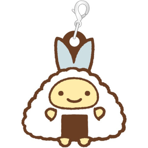 San-x Sumikko Gurashi Tabemono Okoku Rubber Charm Xebec 1.5-Inch Key Chain
