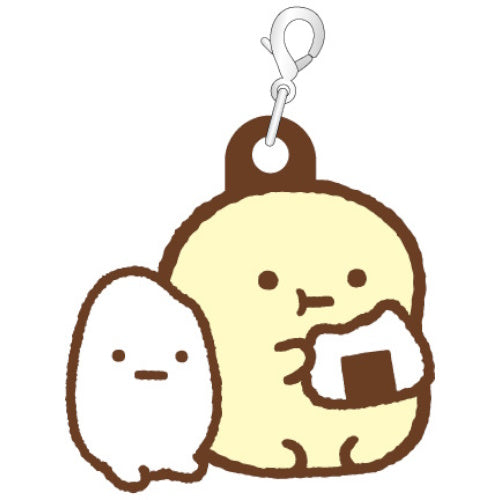 San-x Sumikko Gurashi Tabemono Okoku Rubber Charm Xebec 1.5-Inch Key Chain