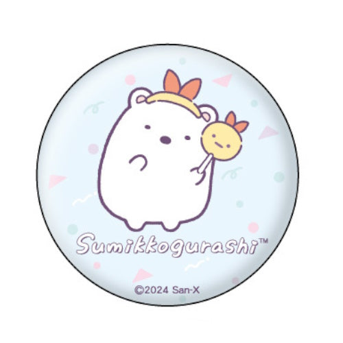 San-x Sumikko Gurashi Angel Ebiten Idol Can Badge Xebec 2-Inch Collectible Pin