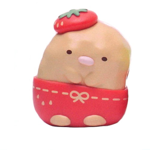 San-x Sumikko Gurashi Side By Side Strawberry Outfit IP4 2-Inch Collectible Toy