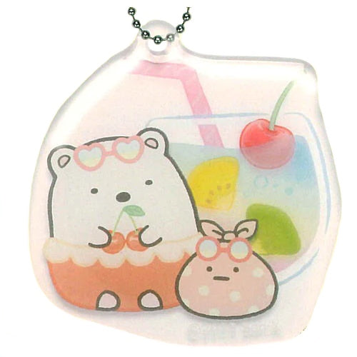 San-x Sumikko Gurashi Plump Clear Key Chain IP4 2-Inch Collectible Toy