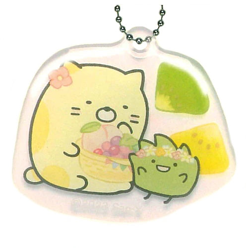 San-x Sumikko Gurashi Plump Clear Key Chain IP4 2-Inch Collectible Toy