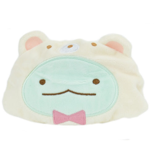 San-x Sumikko Gurashi Fluffy Face Zippered Pouch IP4 4-Inch Collectible
